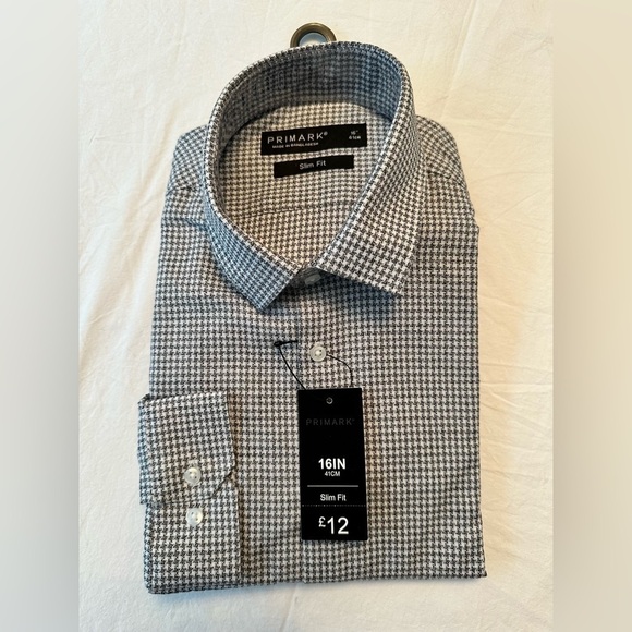 🎉Men’s Primark Dress Shirt 16 in Neck - European NWT - Picture 1 of 5